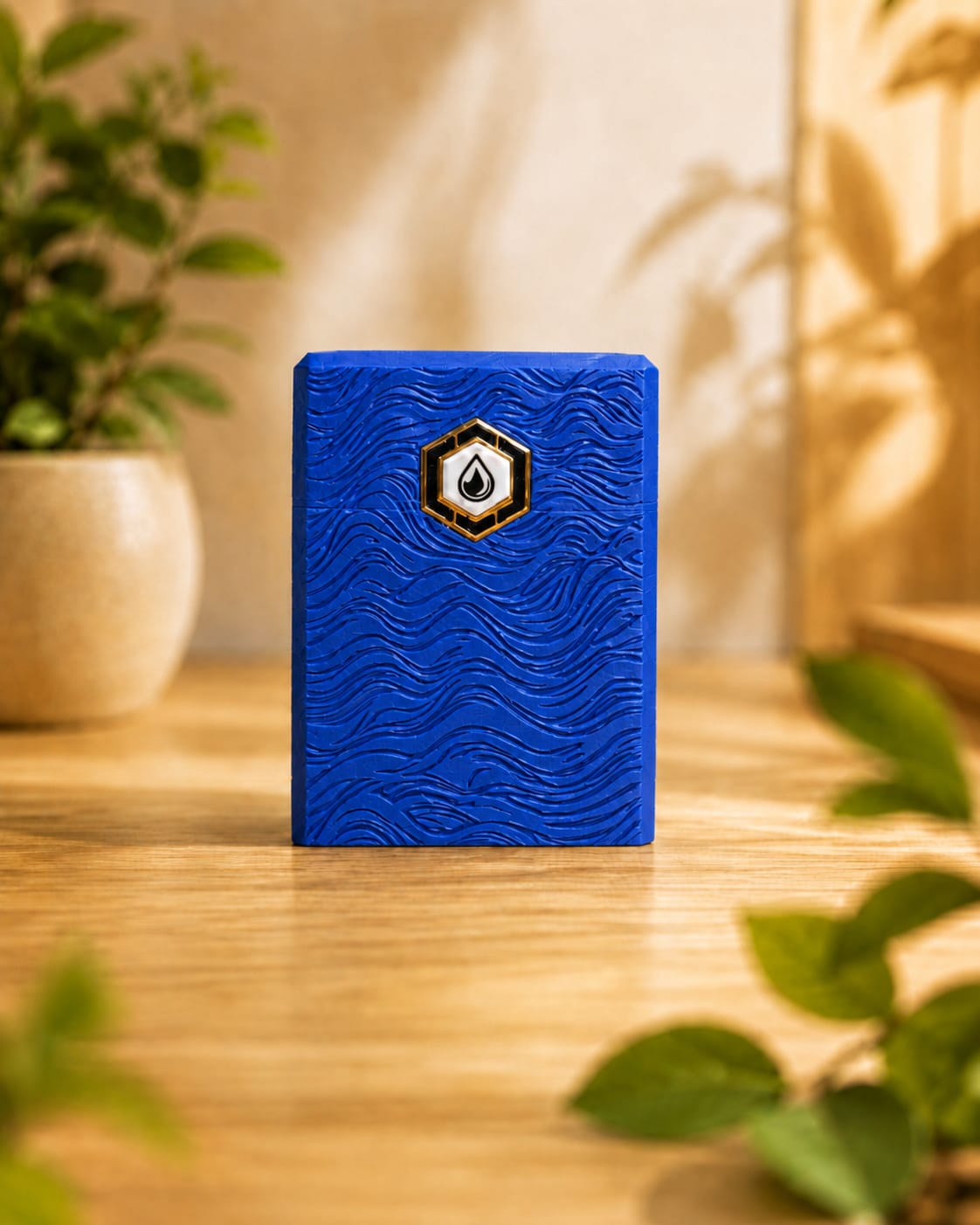 Deck Box Reliquia — Edición Maná Azul