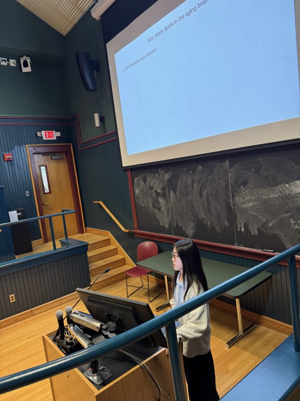 Natalie also presented at the Y-age bi-monthly meeting in May