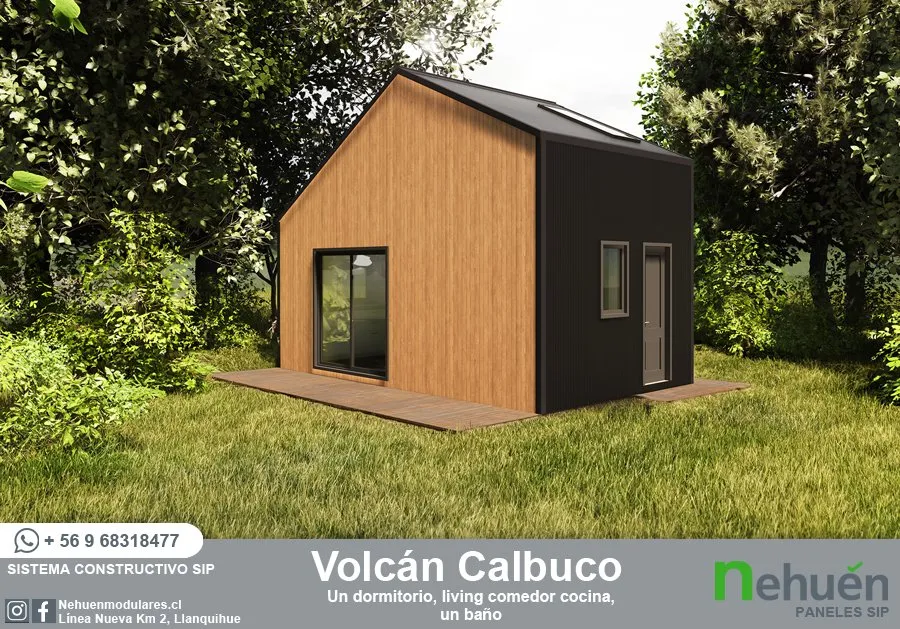 Volcán Calbuco - Casa prefabricada en Chile