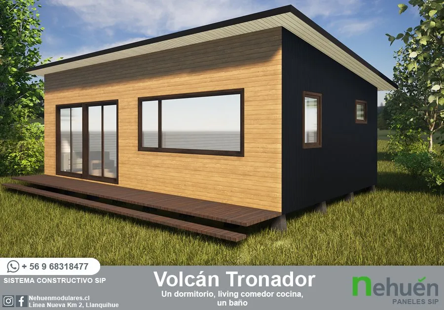 Volcán Tronador - Casa prefabricada en Chile