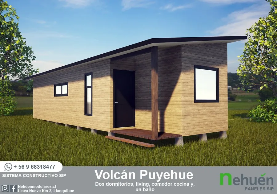 Volcán Puyehue - Casa prefabricada en Chile