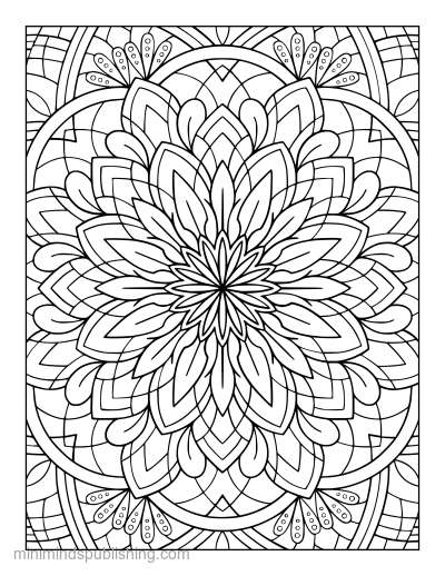 Mandalas coloring page