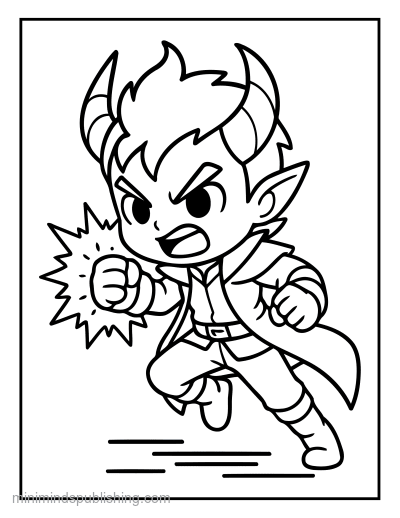 K-Pop Chibi coloring page