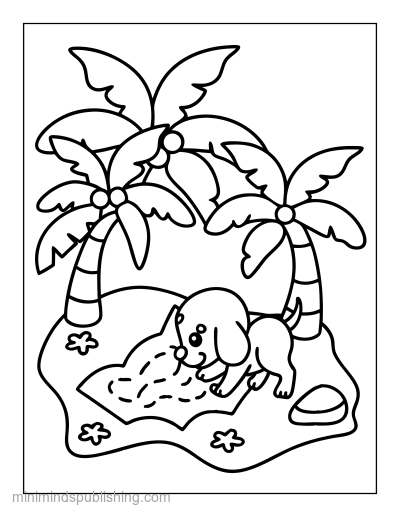 Cute Dogs coloring page
