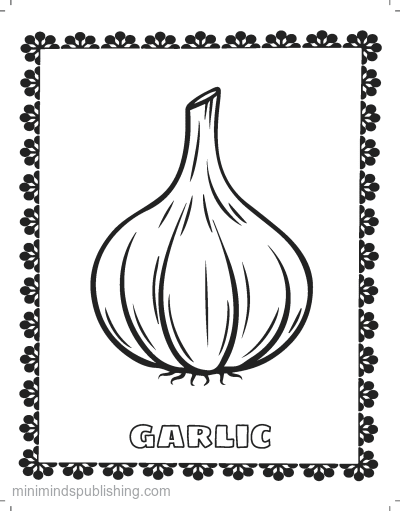 Fruits & Vegetables coloring page