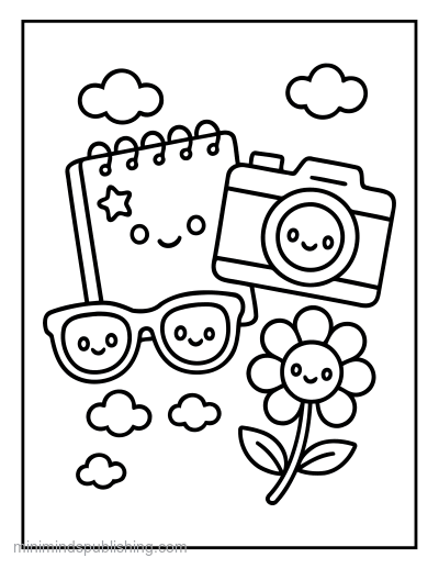 Summer coloring page