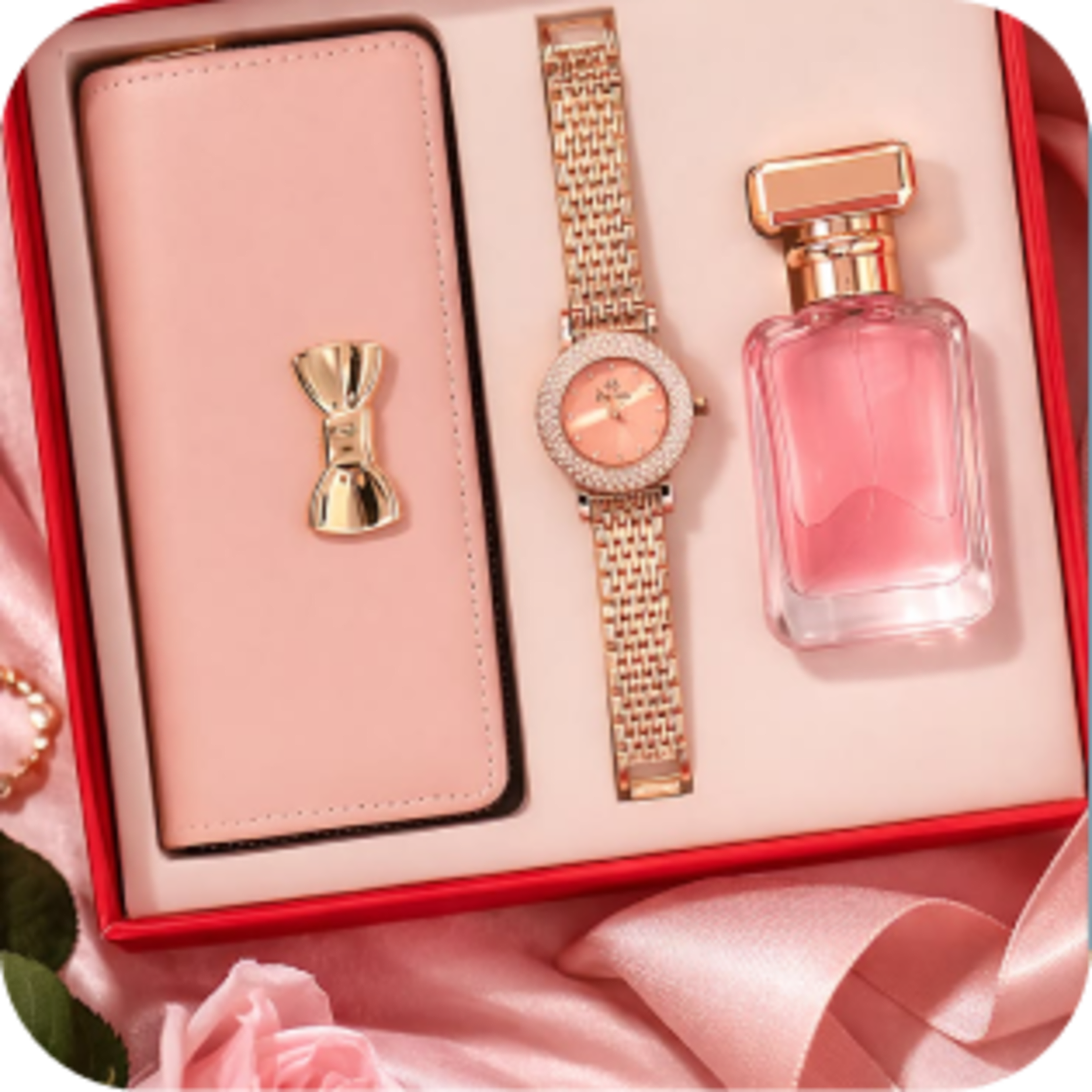 Women luxury perfume and cosmetic gift box