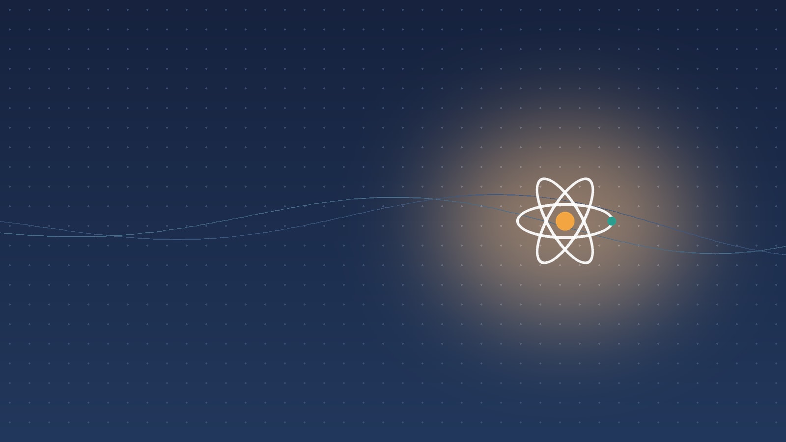 Flask and atom illustration for a guide on how to become a scientist