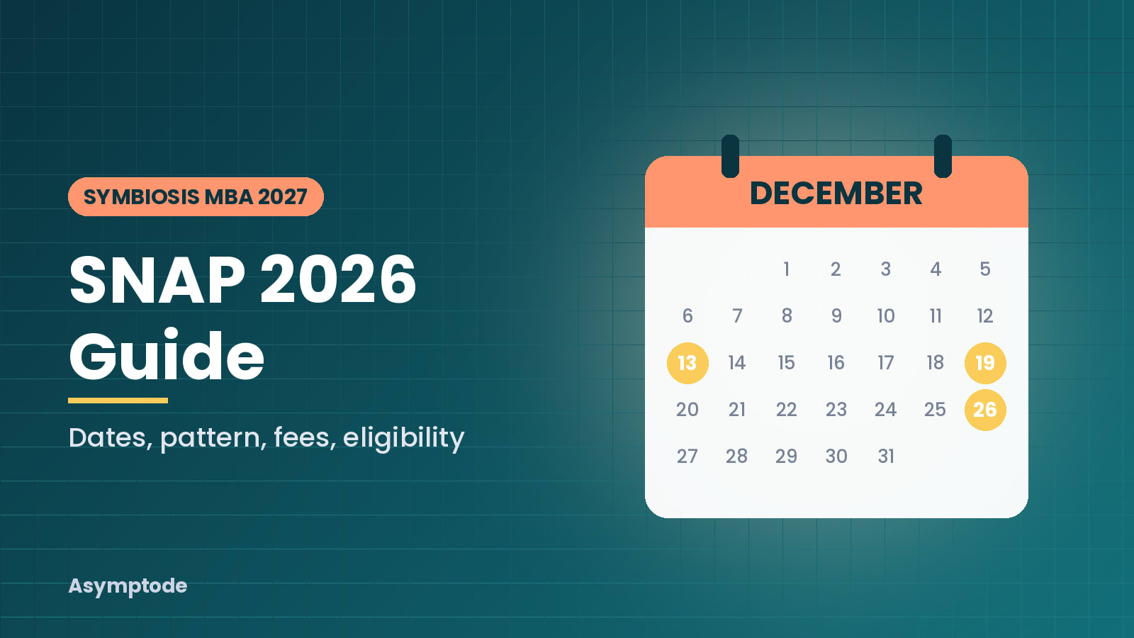 SNAP 2026 guide cover: dates, pattern and fees for Symbiosis MBA entrance