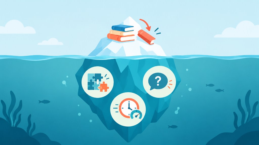 Falling behind is often the tip of the iceberg underneath sit a hidden foundation gap, fear of asking questions, and a pace that doesn't match the classroom.
