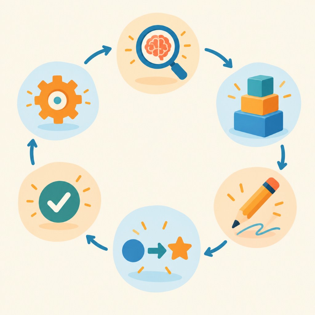 The diagnostic tutoring loop: understand the learner, find the gap, rebuild the foundation, practice, transfer the skill, and confirm it stuck.