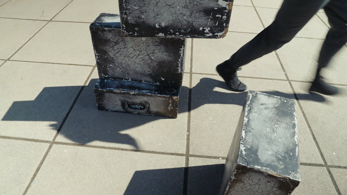 Suitcases from the Cases performance