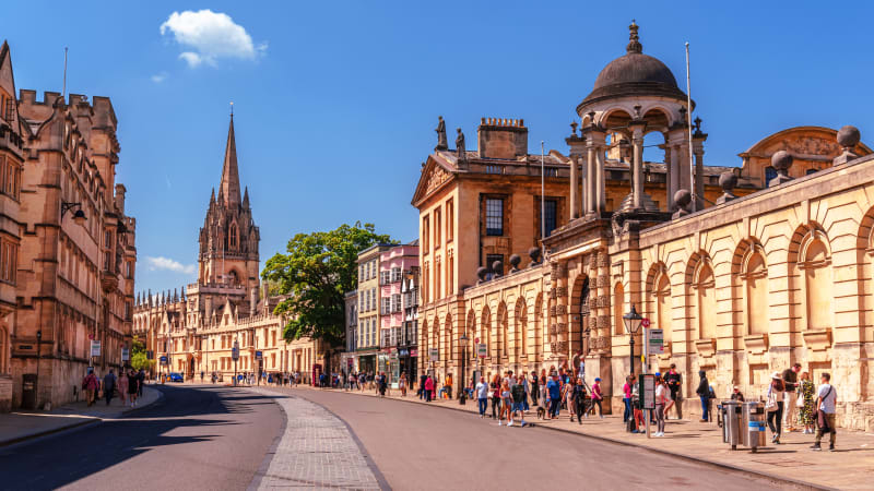 Ankomst England og videre til Oxford�