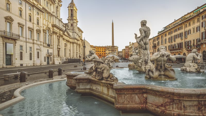 Vandring i sentrum av Roma