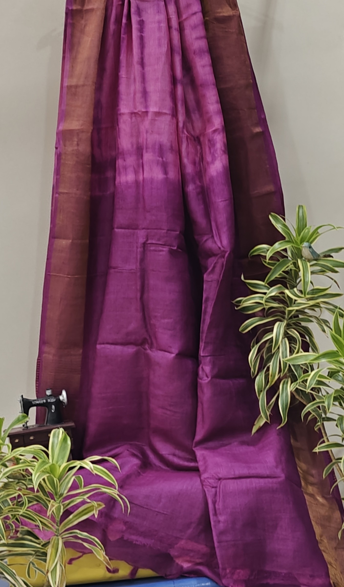 Purple Handloom Saree