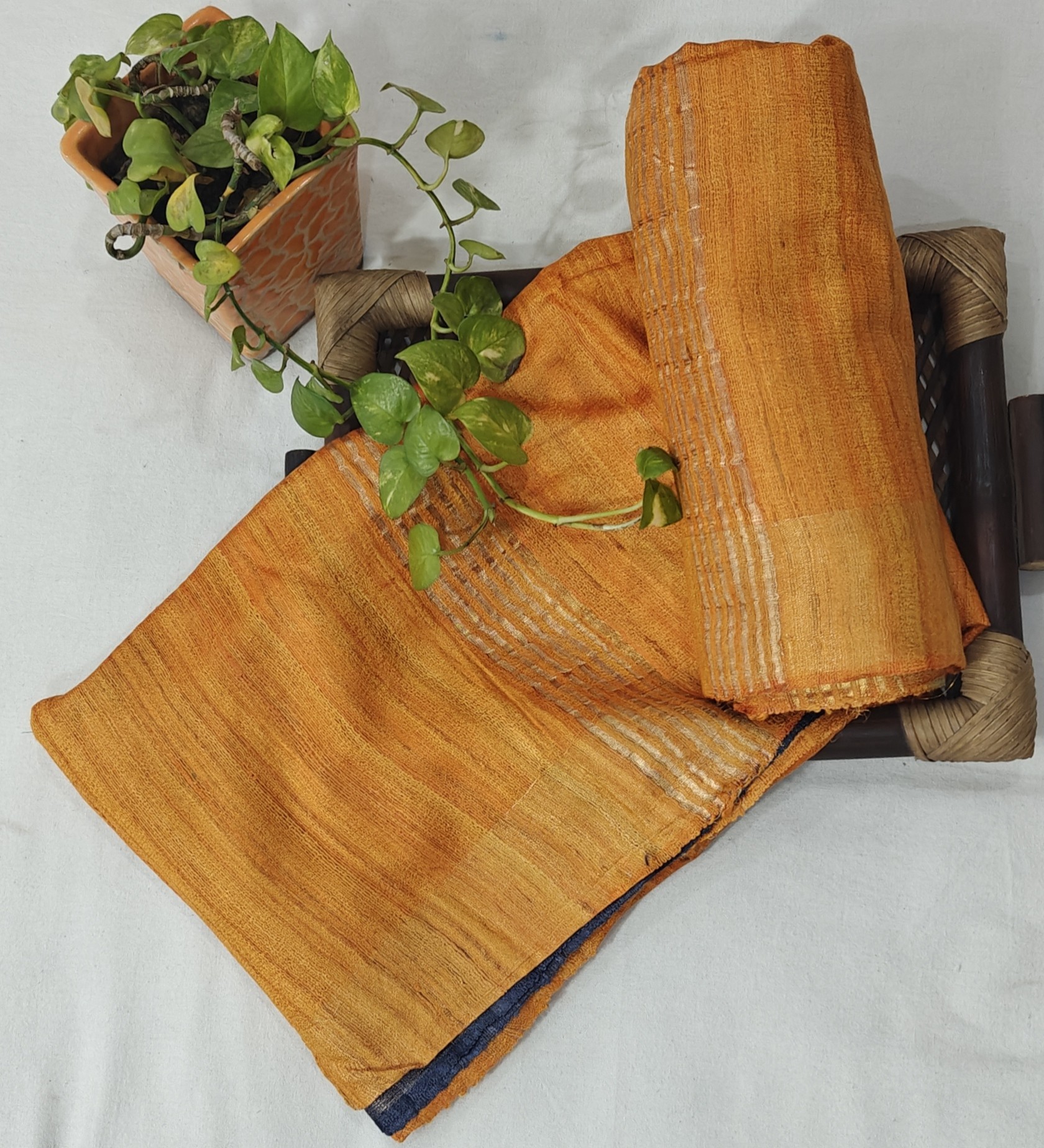 Tussar Ghicha Silk Saree
