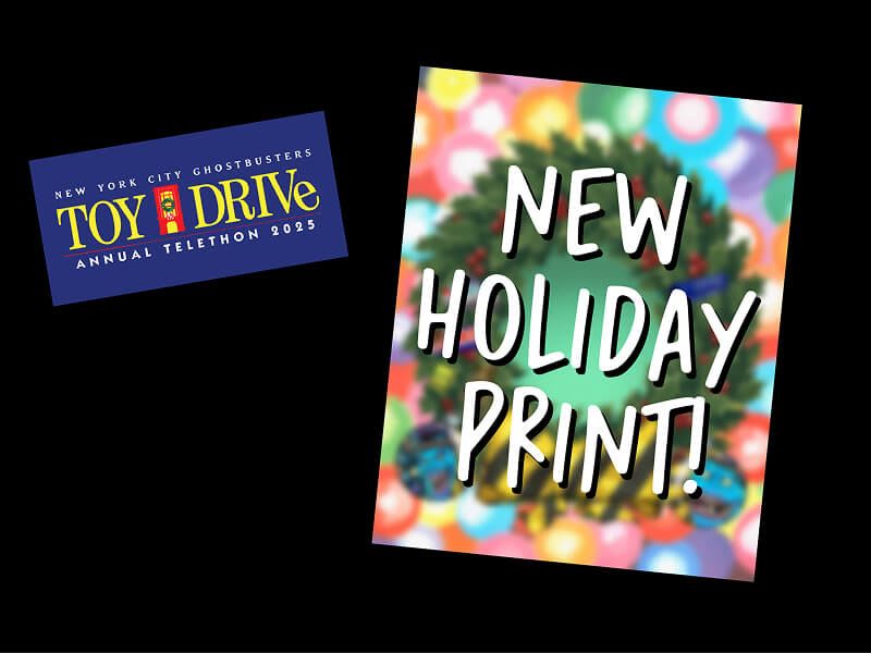 NYCGB Toy Drive 2025 Slimer Supporter Tier Donation Gifts