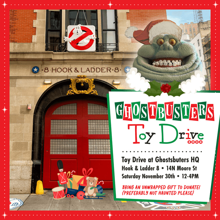 Toy Drive at Ghostbusters HQ