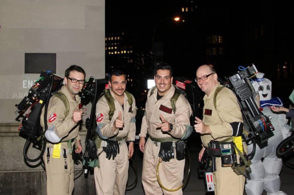 Founding members of NYC Ghostbusters from Village Halloween Parade 2012.