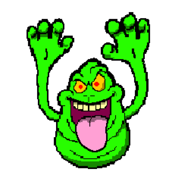 16-Bit Slimer from the NYCGB Training Simulator