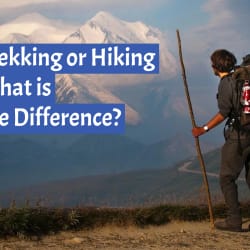 what is the difference between hiking and trekking?