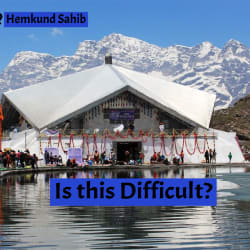 How difficult is hemkund sahib trek?