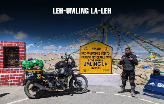 Umling La Pass Bike Trip from Leh