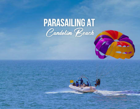 Parasailing at Candolim Beach