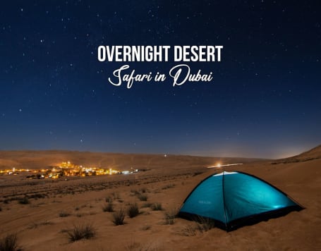 Overnight Desert Safari in Dubai With BBQ Dinner and Transfers