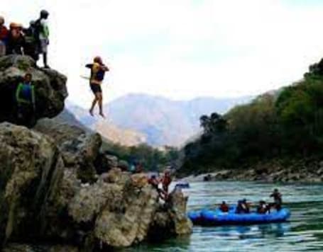 Cliff Jumping in Rishikesh with Camping and Rafting