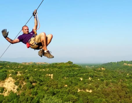 Ziplining in Munnar in Adimali