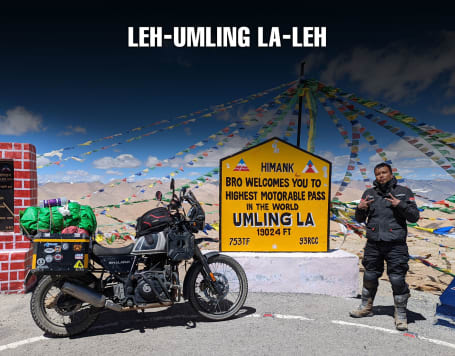 Umling La Pass Bike Trip from Leh 2024