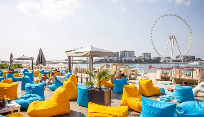 Luxury shisha lounge Dubai, beach club shisha Palm Jumeirah, traditional shisha experience UAE - 20 Shisha Places in Dubai