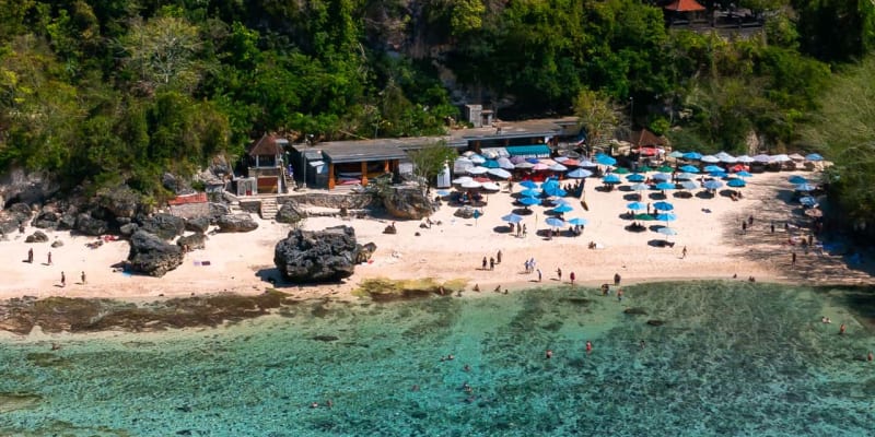 A Leisure Walk at Padang Padang Beach