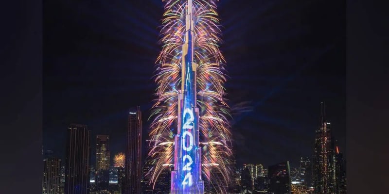Burj Khalifa Fireworks