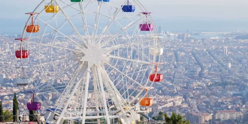 Enjoy at Tibidabo Amusement Park