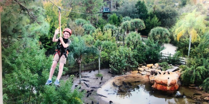 Zipline at Gatorland