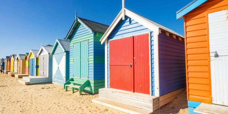 Capture Pictures With Colorful Brighton Beach Boxes
