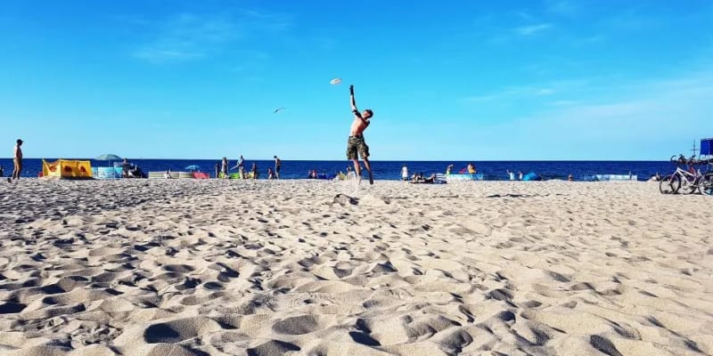 Beach Volleyball and Frisbee