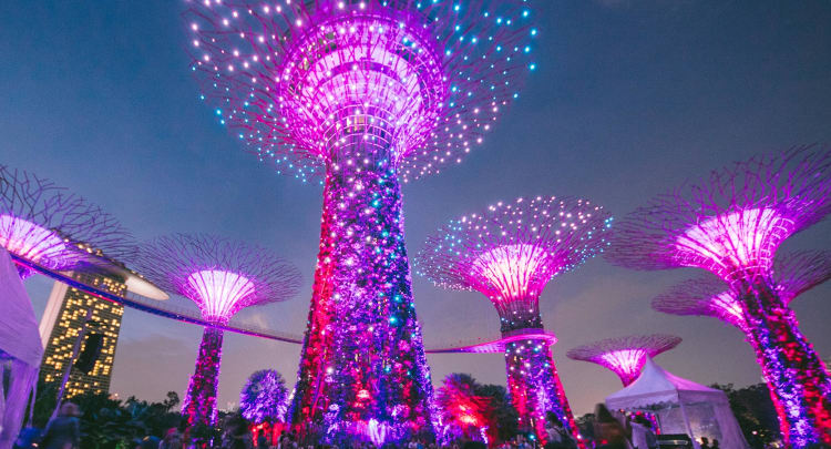 Gardens By the Bay Light Show (Garden Rhapsody)