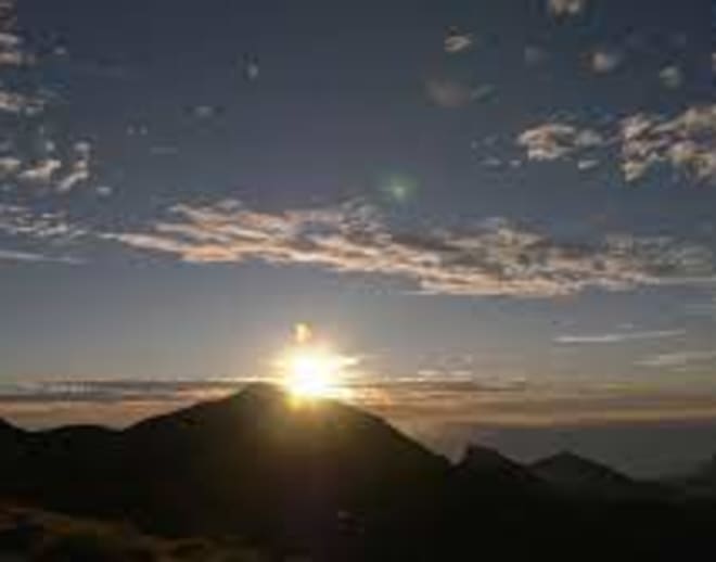 Sunrise at a Hilltop in Indru Nag Image