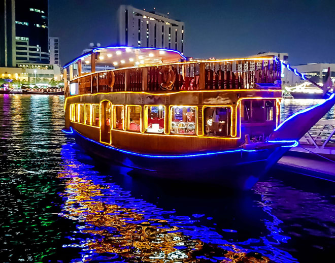 Dhow Cruise Marina With Dinner, Dubai Image