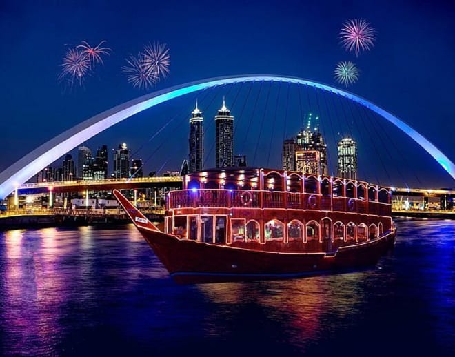 Dhow Cruise Marina With Dinner, Dubai Image