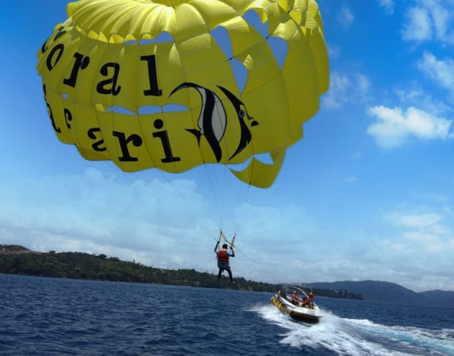 Parasailing at Corbyn's Beach Port Blair Image