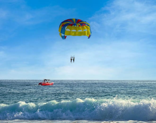 Parasailing at Candolim Beach Image