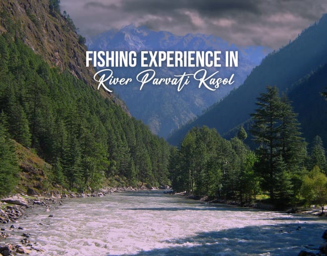 Fishing in Parvati River Kasol Image