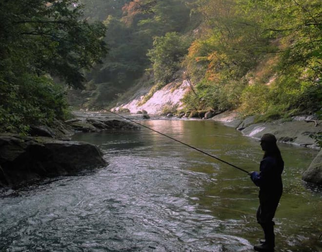 Fishing in Parvati River Kasol Image