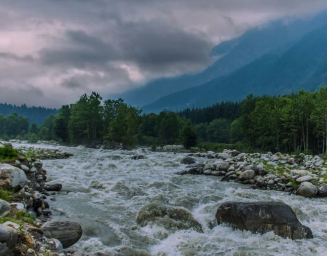 Fishing in Parvati River Kasol Image