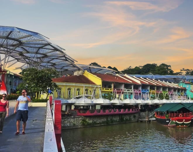 Sail In The Ocean At Singapore Image