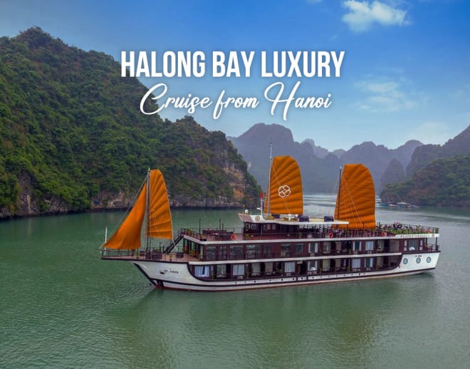 Halong Bay Luxury Cruise from Hanoi Image